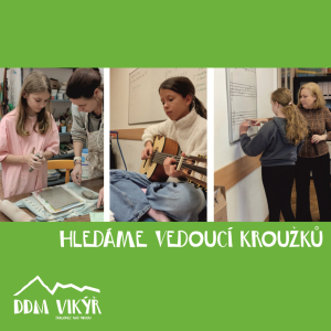 Hledáme VEDOUCÍ KROUŽKŮ